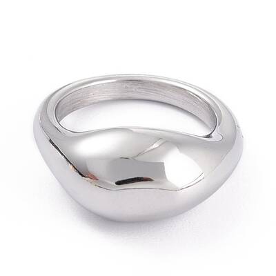 Non-Tarnish Unisex 304 Stainless Steel Finger Rings