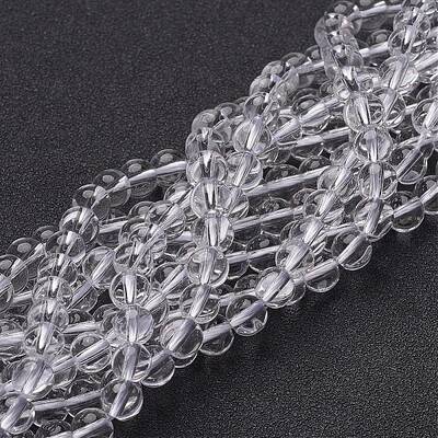 Synthetic Quartz Crystal Beads Strands