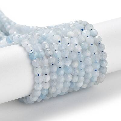 Natural Aquamarine Beads Strands