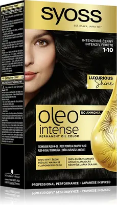 Syoss Intense Oil Oil permanent hair dye 50 ml 1-10 Intense black