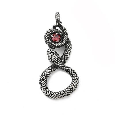 316 Surgical Stainless Steel Micro Pave Cubic Zirconia  Pendants