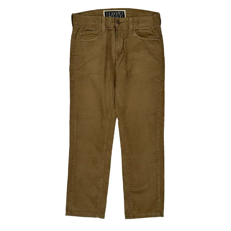 511 Levis Skinny Cord Trousers - 28? Waist Brown Cotton Blend