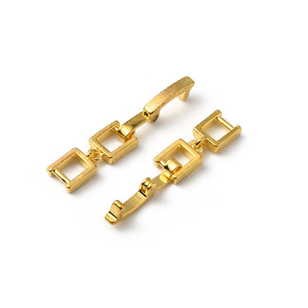 Brass Fold Over Clasps