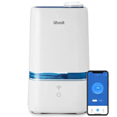 LEVOIT Classic 200S 4L Smart Cool Mist Humidifier for Home Bedroom with Essential Oils, for Baby & Plants, APP & Voice Contro...