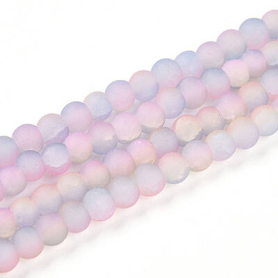 Crackle Glass Beads Strands
