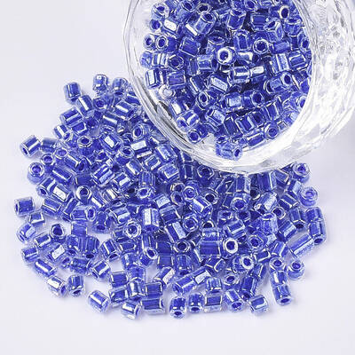 8/0 Two Cut Glass Seed Beads