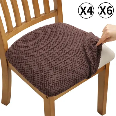 FULOON Stretch Dining Chair Covers, Chair Seat Covers Washable Seat Cushion Slipcover Chair Cover Dining Room for Hotel, Cere...
