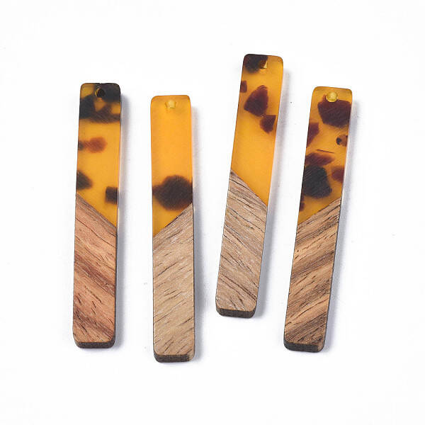 Resin & Walnut Wood Big Pendants