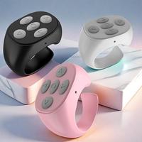 Wireless Remote Control Ring, 1 Count Selfie Video Controller for Phone, Automatic Page Turner for Various APP, Mobile Remote...