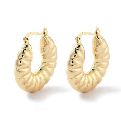 Brass Hoop Earrings