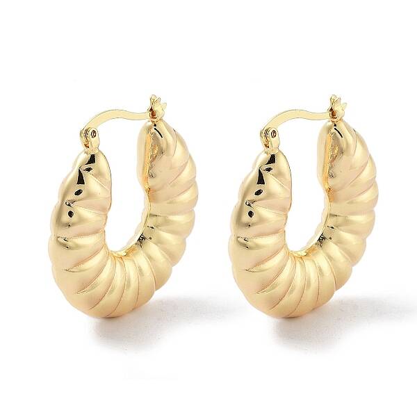 Brass Hoop Earrings