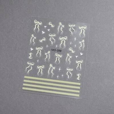 Bowknot Self Adhesive Nail Art Stickers Decals