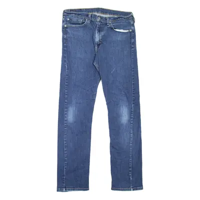 LEVI'S 513 Jeans Mens Blue Slim Straight W34 L31