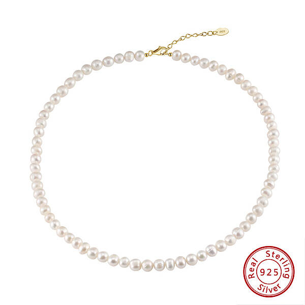 Potato Natural Freshwater Pearl Beaded Necklaces