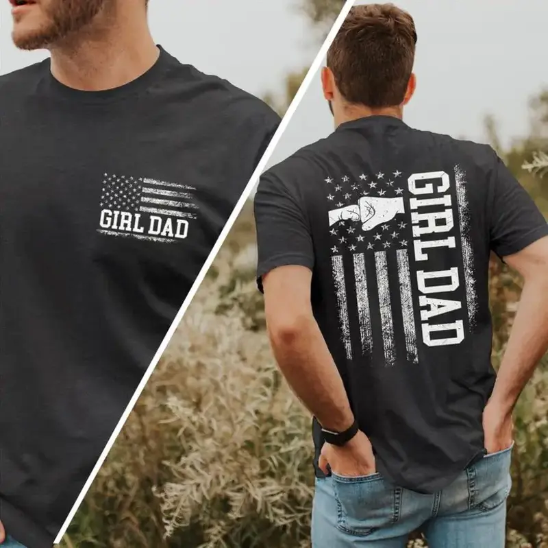 Girl Dad T-shirt, Proud Dad of Girl Shirt, Father's Day Gift from Daughter, Gift for Dad, New Dad Tee, Father's Day Shirt, 10...