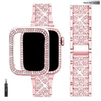 Fashion Adjustable Smartwatch Band & Protective Cover Case Kit, Summer Watch Protector Includes 1 Watch Band & 2 Protective C...