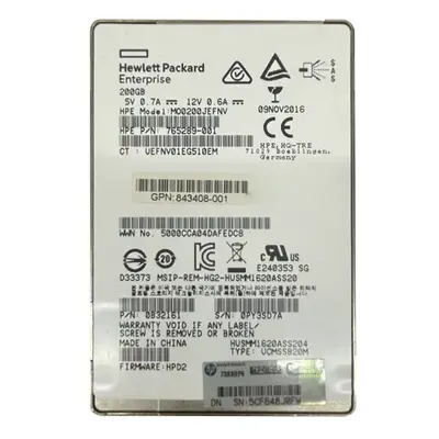HP 843408-001 | 400GB 12Gb/s SAS SFF 2.5-inch HSC Solid State Drive