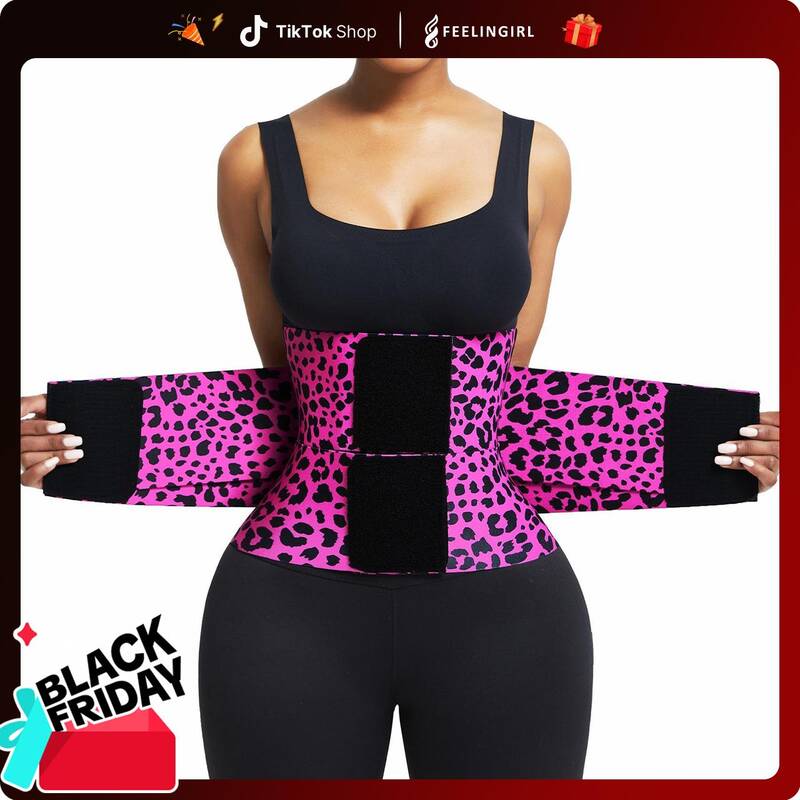 FeelinGirl Belt Waist Cincher Ab Belt Tummy Control Body Shaper with Triple Wrap WomenB Comfortable Fabrics Nylon Adjust