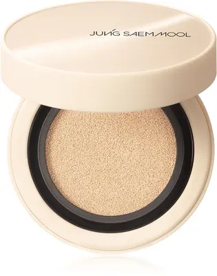 JUNG SAEM MOOL Skin Nuder Cover Layer Cushion Moisturizing Sponge Foundation + Refill Color Medium 2× 14 g