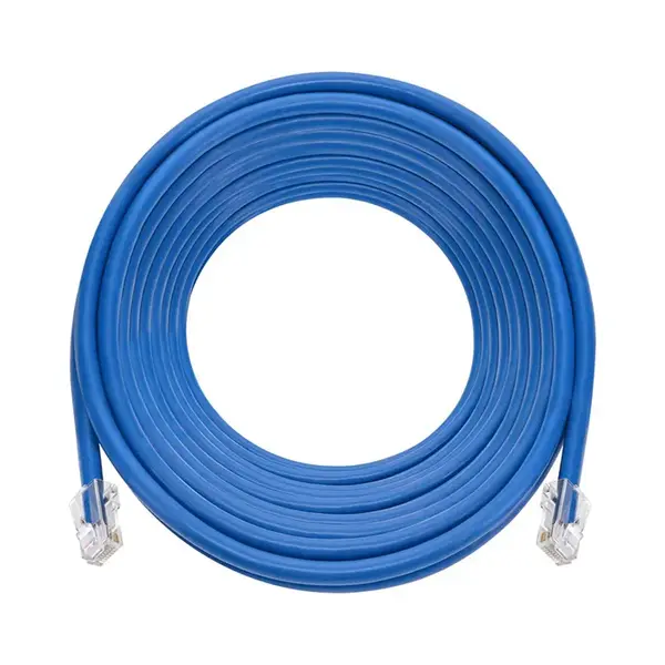 45409 Monoprice 75ft Cat6A RJ45 26AWG Pure Bare Copper Patch Cable Non-booted Ethernet Cable Blue