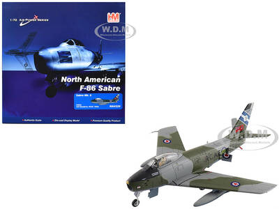 Canadair Sabre Mk.6 Fighter Aircraft 23622, 430 Squadron (1950s) Royal Canadian Air Force Air Power Series 1/72 Diecast M...