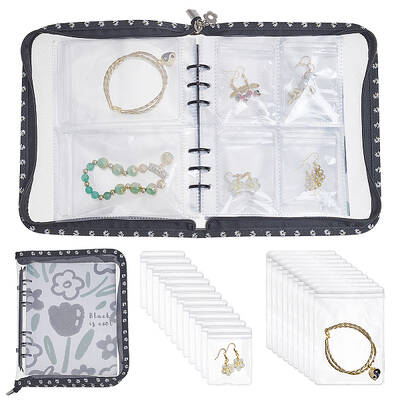 PVC Loose Leaf Jewelry Storage Bag