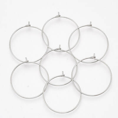 304 Stainless Steel Hoop Earring Findings