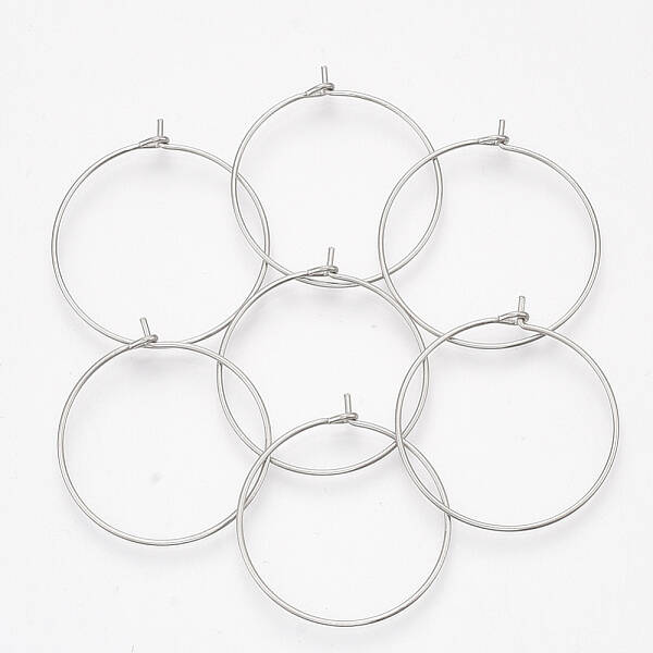 304 Stainless Steel Hoop Earring Findings