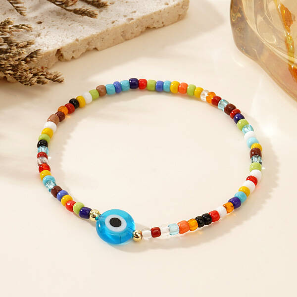Handmade Glass Seed Beads Stretch Bracelets