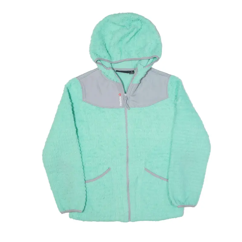 REEBOK Fleece Jacket Green Girls XL