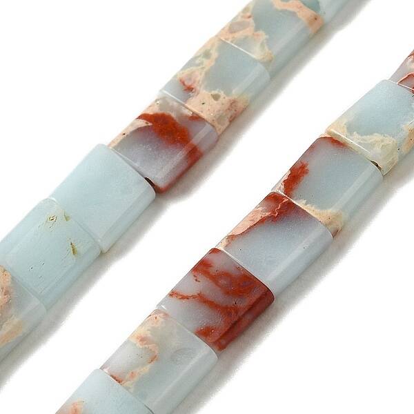 Synthetic Aqua Terra Jasper Beads Strands