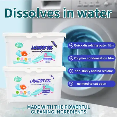 5-in-1 Laundry Pods, Total 50 Count, High Efficiency,Hygienic Clean Heavy Duty Liquid Laundry Detergent Pacs, Free and Clear ...