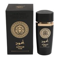 Aswad Noir Black Spray Perfume Eau de Parfum for Men 100ml/3.4fl.oz. - Men's Fragrance
