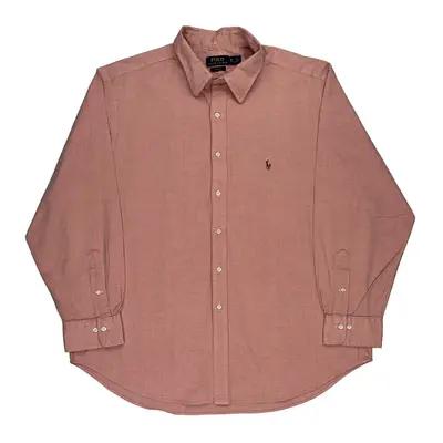 Classic Fit Ralph Lauren Shirt - 2XL Pink Cotton | Size: xx-large