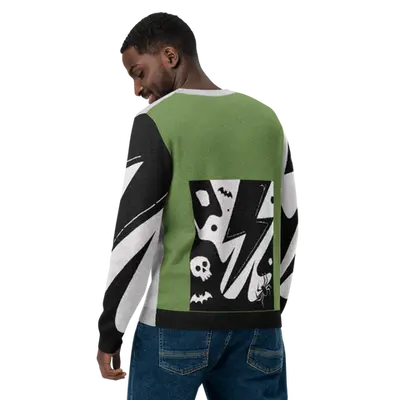 Dare to Be Dark – Halloween - Themed Graphic Sweater