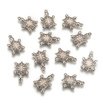 Tarnish Resistant 201 Stainless Steel Tortoise Pendants