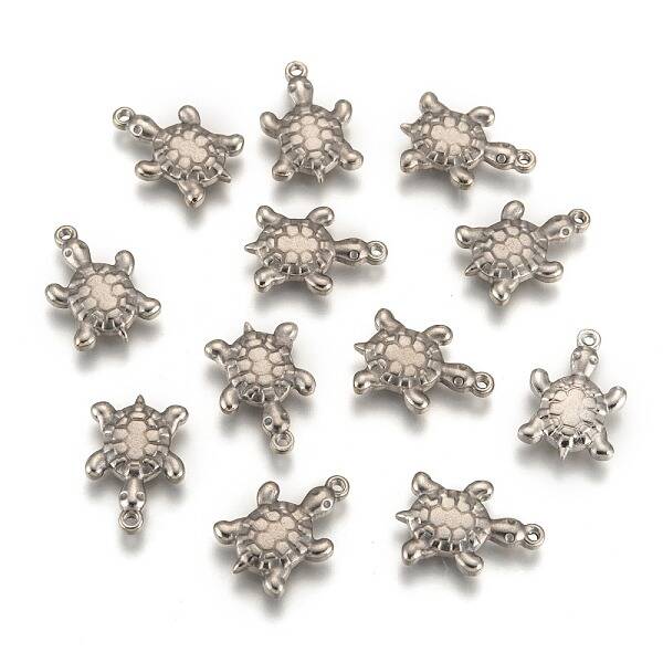 Tarnish Resistant 201 Stainless Steel Tortoise Pendants