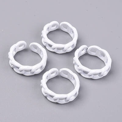 Spray Painted Alloy Cuff Rings