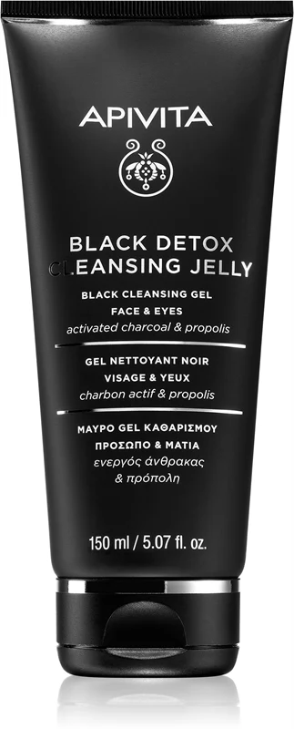 Apivita Black Detox Black Cleansing Gel Face & Eyes 150ml