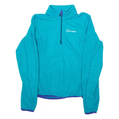 BERGHAUS Fleece Womens Sweatshirt Blue UK 8