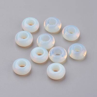 Synthetic Opalite European Beads