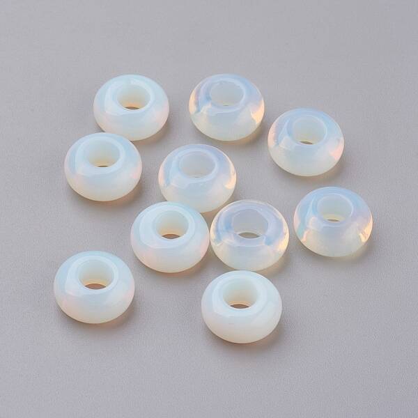 Synthetic Opalite European Beads