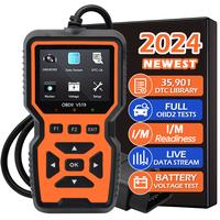 Car OBD2 Scanner Diagnostic Tool Code Reader, Car Voltage Tester Engine Fault Code Scanner, Charging Tester Diagnostic Tool F...
