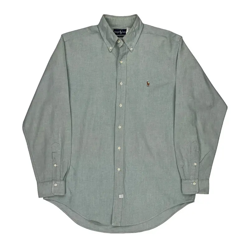 Polo Ralph Lauren Shirt - Large Green Cotton