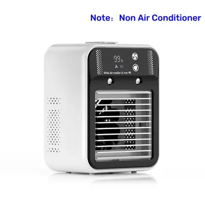 New Portable Air Cooler with 2 Wind Speed Settings, Dual Mist Modes, 500ML Water Tank, 3000mah Battery for Bedroom & Office, ...