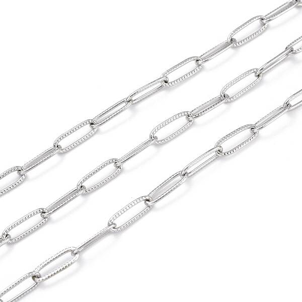 Tarnish Resistant 304 Stainless Steel Paperclip Chains