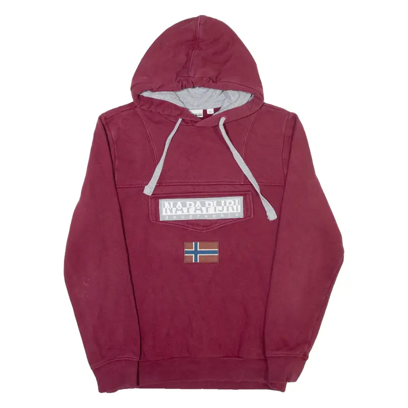 NAPAPIJRI Mens Maroon Hoodie S