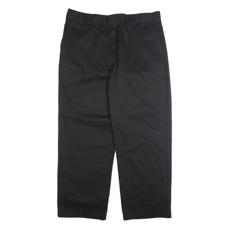 DICKIES Chino Mens Trousers Black Regular Straight W40 L30