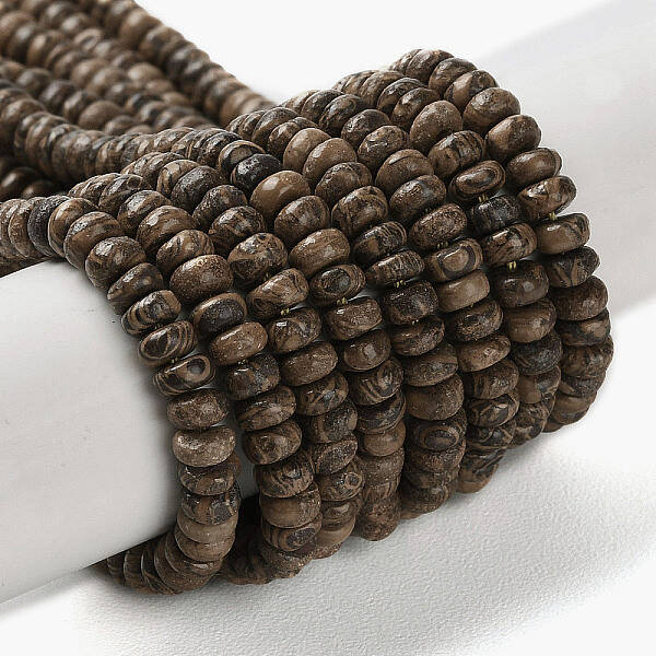Natural Coffee Jasper Beads Strands
