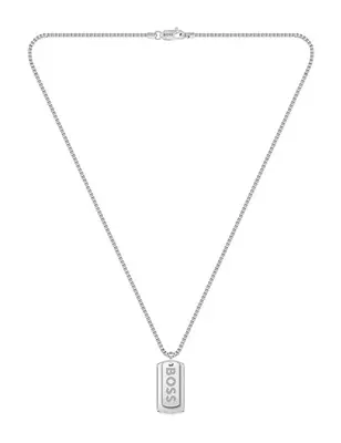 Hugo Boss Collana Devon Con Targhetta Per Cani In Acciaio Da Uomo 1580575